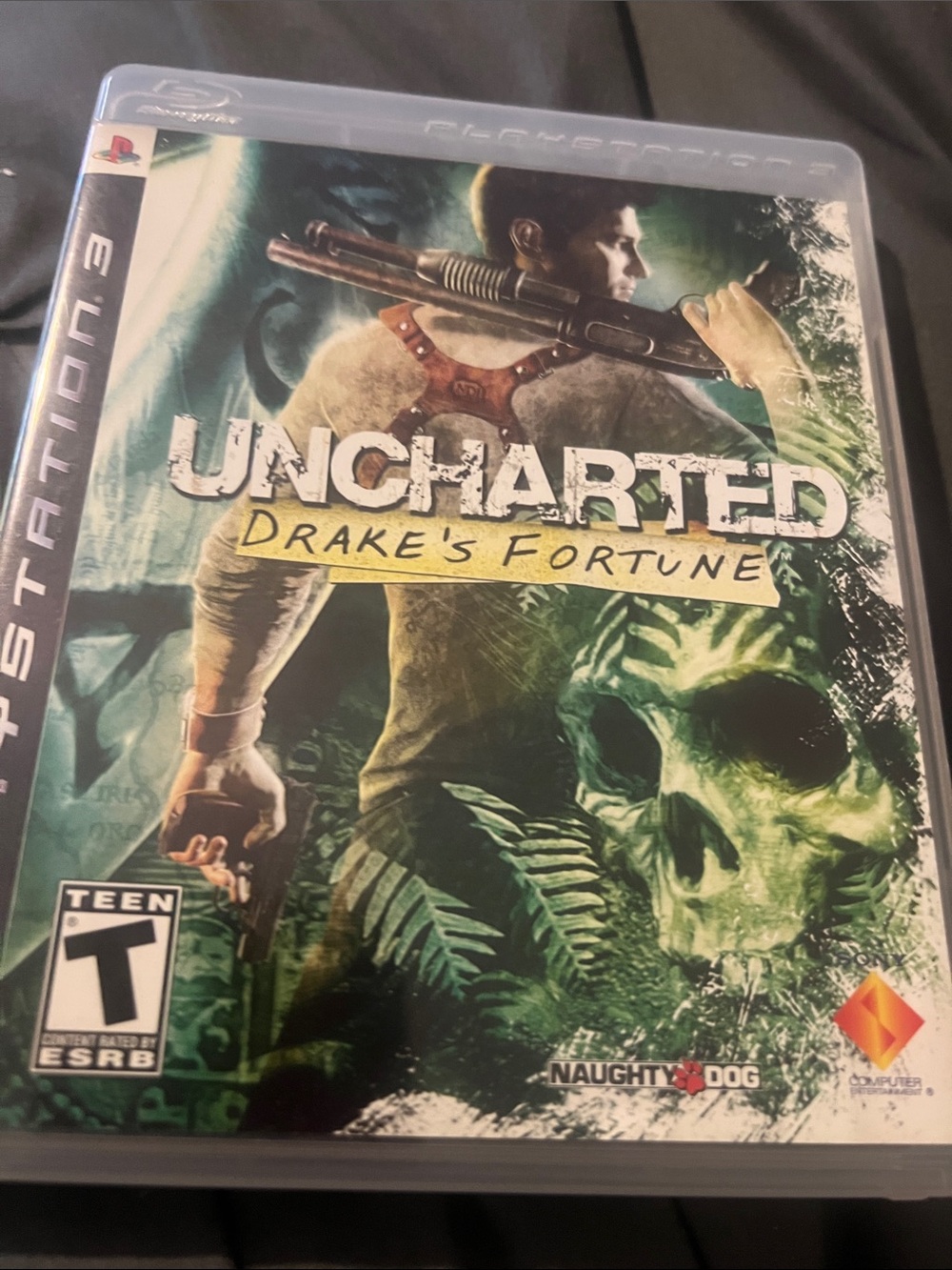 Uncharted: Drake's Fortune (PlayStation 3) - Green Cover